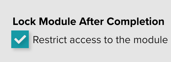 Implementing locked modules